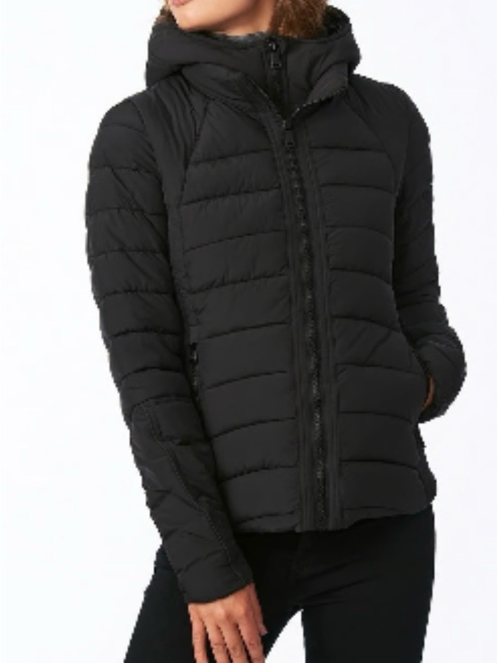 Bernardo Neo Active Double Up Hooded Puffer - Black - S